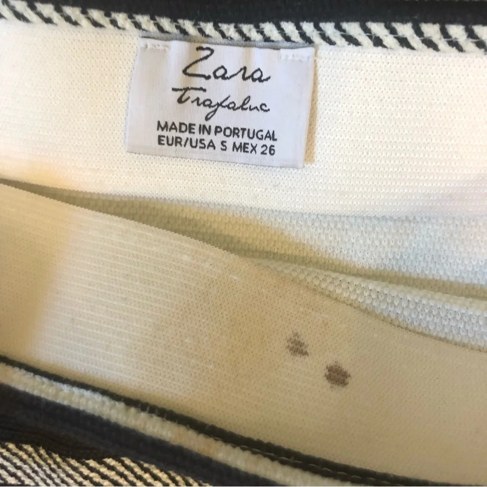 Mini skirt LOT of 2, dark denim zip and tie front and heavy thread stretch, Sz S - Picture 7 of 16